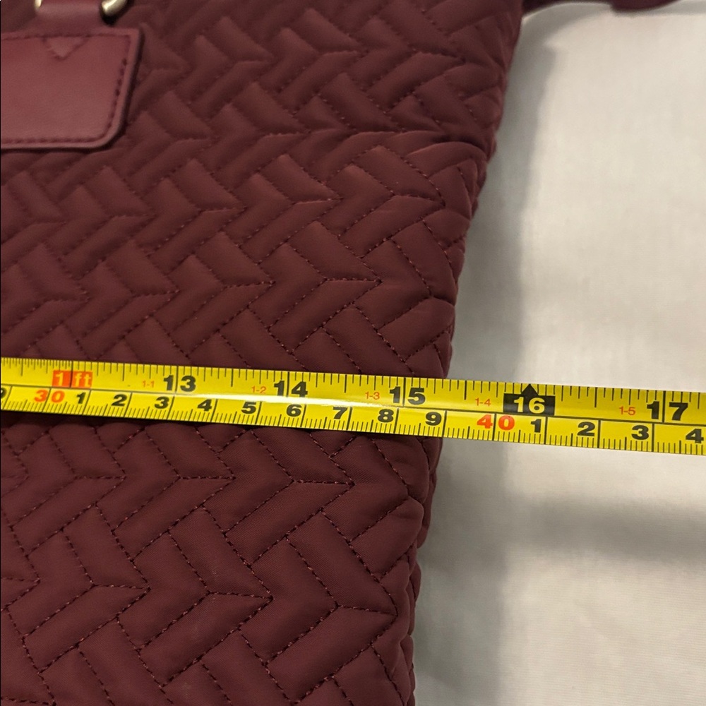 Radley London Barge Walk Medium Zip Top Multiway bag burgundy color shopper tote - Picture 13 of 16